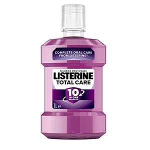 Listerine Total Care Mouthwash, 1L - £4.50 (at checkout) or Subscribe & Save £3.90 + 15% Voucher on 1st S&S @ Amazon