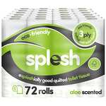 Splesh by Cusheen Toilet Roll - Soft & Quilted 3-Ply Toilet Roll - Fresh Aloe Vera Fragrance (72 Rolls) sold and FB Cusheen