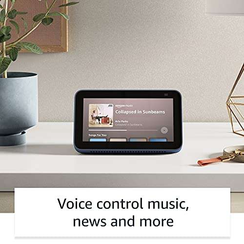 Certified and Refurbished | Echo Show 5 | 2nd generation (2021 release), smart display with Alexa, Three Colours - £29.99 @ Amazon