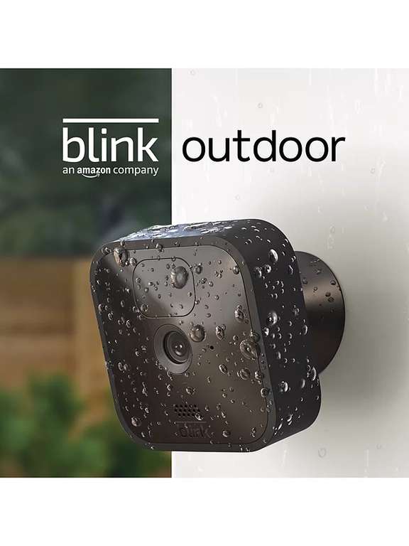 Blink Outdoor Wireless Battery Smart Security System with Three HD Security Cameras Black £99.99 @ John Lewis