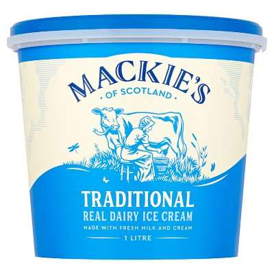 Mackie's Traditional Ice Cream 1litre - £2.30 @ Waitrose
