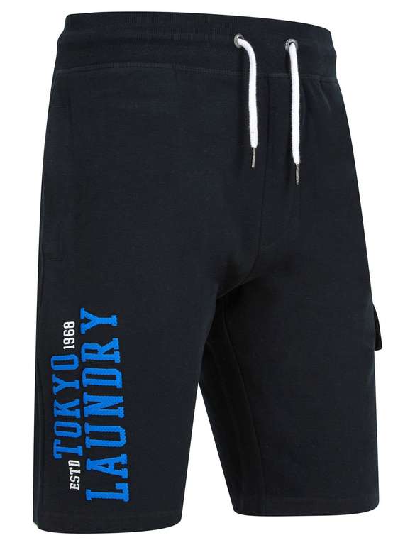 Tokyo Laundry Siding Fleece Jogger Shorts Jet Black sizes S - XL W/Code