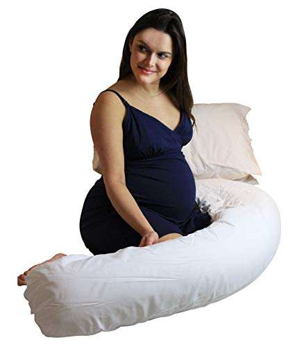 SleepiMum Pregnancy and Feeding Support Pillow, White - Sold By Ana Wiz Ltd
