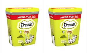 Dreamies Cat Treats, Tasty Snacks with Delicious Tuna Flavour, pack of 2, 2 x 350g - (£7.54 with max S&S)