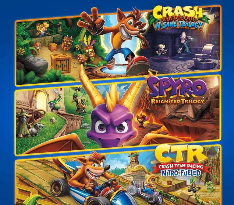 Crash Bandicoot + Spyro triple play bundle @ Turkey PSN