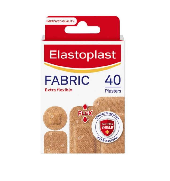 Elastoplast Fabric 40 Plasters Extra Flexible