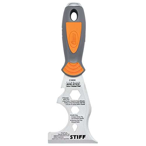 Clauss 18856 14-in-1 Titanium Non-Stick Painter's Tool with Philip's and Flat-Head Driver - Grey/Yellow £7.26 @Amazon