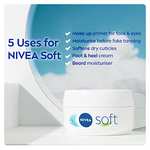 NIVEA Soft Moisturising Cream (75ml) - £1.20 with free collection @ Wilko