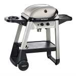 Outback Excel 2 Burner Gas BBQ With Side Burner - Silver & Black Click & Collect Only