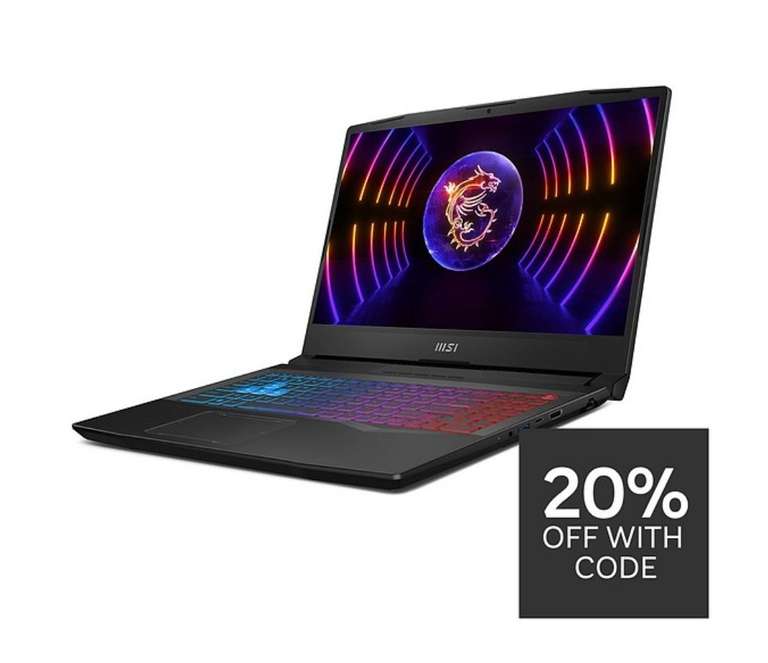 MSI Pulse 15 B13V Gaming Laptop - 15.6in QHD 165Hz, GeForce RTX 4070, Intel Core i7-13700H, 1TB SSD £1363.19 @ Very with code Free c&c