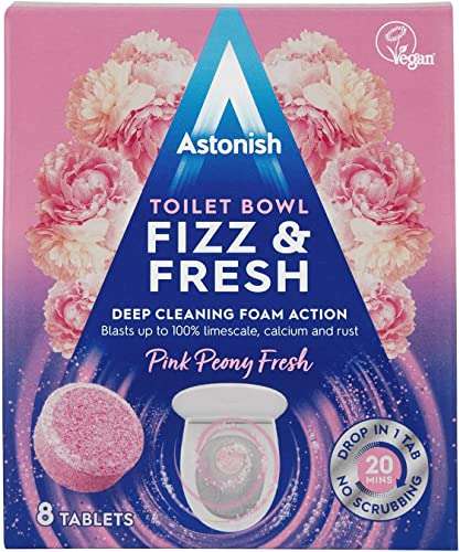 Astonish Special Aromatic Edition Toilet Bowl Fizz & Fresh Deep Cleaning Foam Action Tabs, 8 Tablets - £1.49 (Min Order 3) @ Amazon