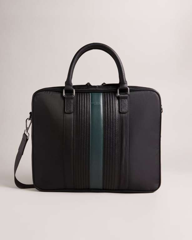Ted Baker Rooky Core Twill PU Striped Document Bag