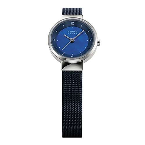 BERING Women Analog Quartz Solar Collection Watch with stainless steel Strap and Sapphire Crystal