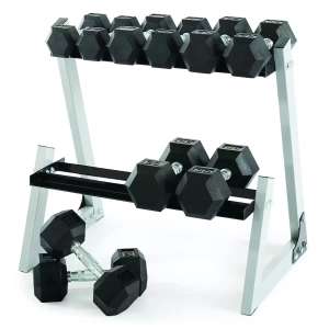 Weider 80kg Dumbbell Kit with Weight Rack