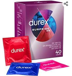 Durex Surprise Me Variety Condoms, 40 Condoms (1 Pack) £14.96 @ Amazon
