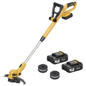 Diivoo 20V Cordless Grass Trimmer, 2Ah Battery and Charger Included (w/ 40% voucher). Sold by Tspower FBA