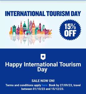 International Tourism Day Sale Ryanair Up To 15% Off Selected Flights