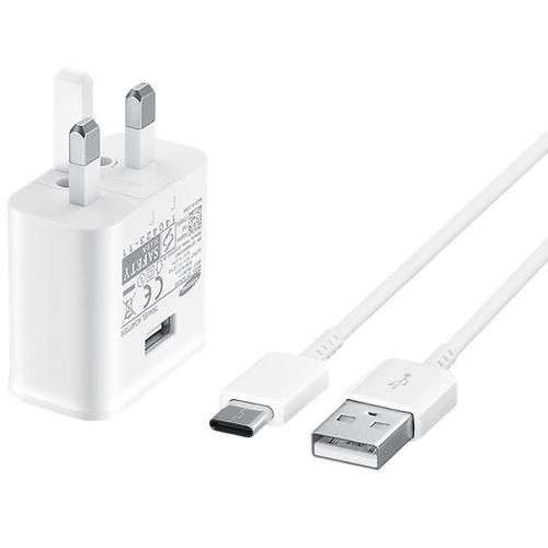 Samsung Galaxy 2A Mains Fast Charger + 1.2M USB-C Cable (FFP) - White