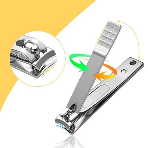3Pcs Heavy Duty Nail Clippers, Stainless Steel for Thick Fingernail Toenail £2.99 @ Sold by gongshouying & Fulfilled by Amazon