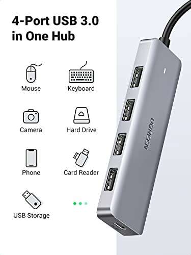 UGREEN USB C 4 Port Hub - £11.98 Dispatches from Amazon Sold by UGREEN GROUP LIMITED UK