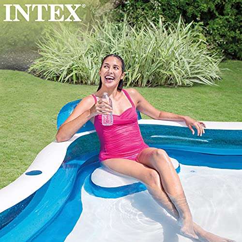 Intex 56475NP - Inflatable Swim Center Family Lounge, 90 x 90 x 26 inches, Multi-Colour