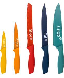 MasterChef Vivid Knife Set of 5 Kitchen Knives