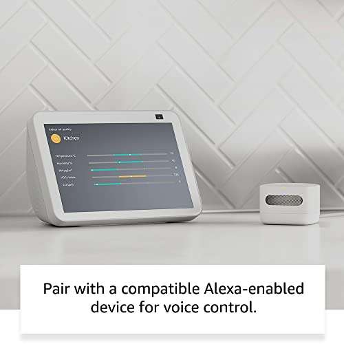 Amazon Smart Air Quality Monitor | Know your air, Works with Alexa, Certified for Humans device - £39.99 (Prime Exclusive) @ Amazon
