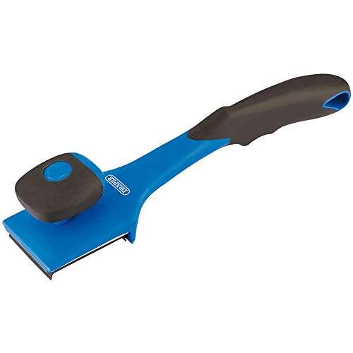 Draper 17154 4 Edged Scraper with Soft Grip Handle and Knob , Blue