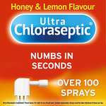 Ultra Chloraseptic Anaesthetic Throat Spray, Honey And Lemon Flavour 15ml - £3.40 / £3.04 with S&S
