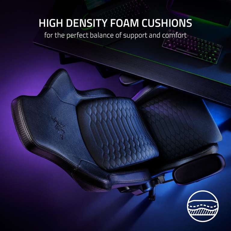 Razer Iskur Gaming chair with built-in lumbar support, Black £249.99 + £15 delivery @ Ebuyer