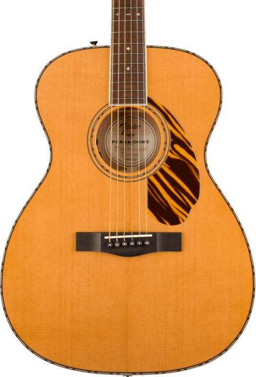 Fender PO 220E Orchestra Electro Acoustic Guitar In Natural Fishman Designed Sonitone Plus pickup. Hardshell case included