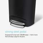 simplehuman CW1355 50L Semi-Round Kitchen Pedal Bin with Lid Lock - £39.69 Sold by simplehuman @ Amazon