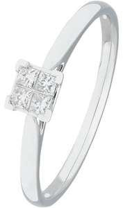Revere 9ct White Gold 0.15ct Diamond Engagement Ring £75 (Free Click and Collect) at Argos