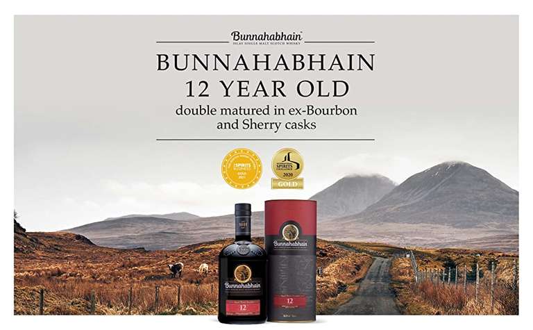 Bunnahabhain 12 Year Old Islay Single Malt Scotch Whisky, 70 cl £35.7 / £33.92 Subscribe & Save or £30.45 with voucher @ Amazon