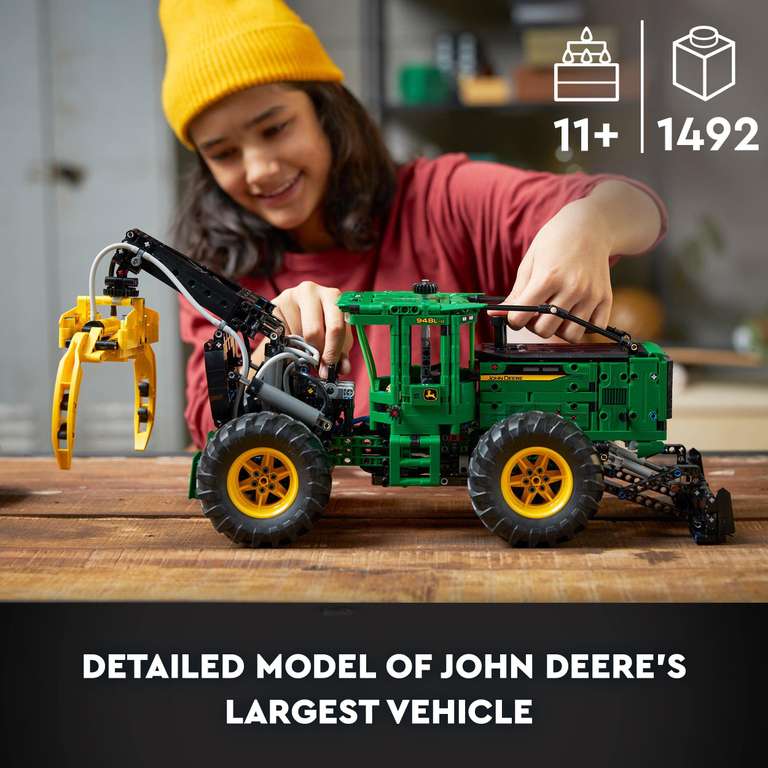 LEGO 42157 Technic John Deere 948L-II Skidder Set, Large