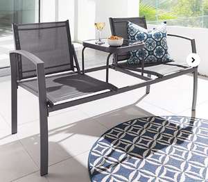 Porto Love Seat With Glass Table £59.00 + £3.99 Delivery @ Home Essentials