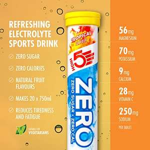 HIGH5 Zero Refreshing Electrolyte Sports Drink - Tablets Added Vitamin C (Tropical Flavour , 20 Count (Pack of 1))From £3.04 S&S