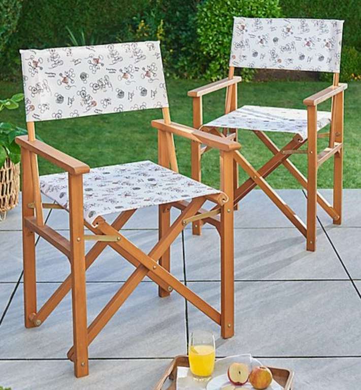 Disney Mickey Mouse Garden Director Chairs - Set of 2 - Free C&C