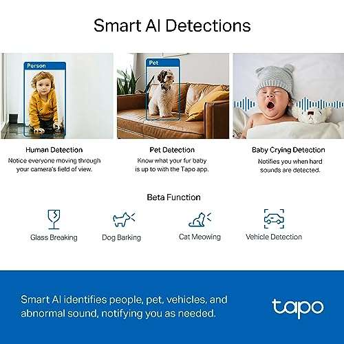Tapo 2K QHD Indoor Pan/Tilt Wi-Fi Security Camera