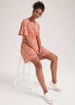 Orange Ditsy Crinkle Jersey Wrap Mini Dress + 99p collection