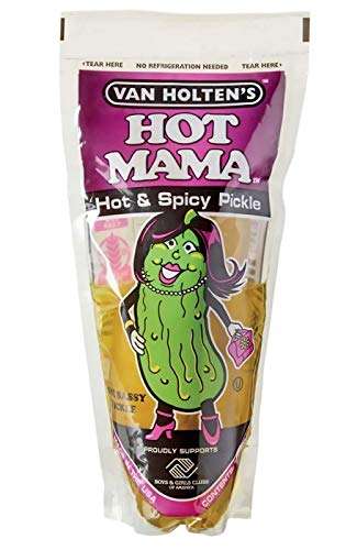 Van Holten's Pickle in a Pouch - 4 Pack - Sour Sis - Garlic Joe - Big Papa - Hot Mama - £8.89 - Sold By A Taste Of America / FB Amazon