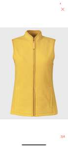 Mustard Fleece Maximum Warmth Gilet - various sizes £6.40 with code (free click & collect) @ Argos