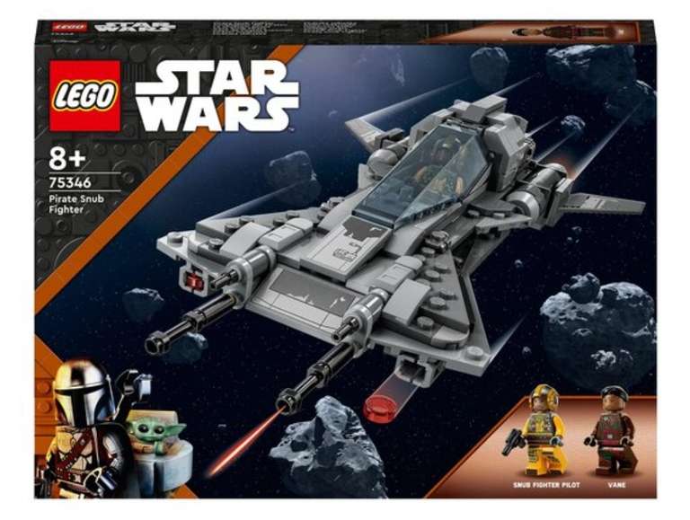 LEGO Star Wars 75360 Yoda's Jedi Starfighter & 75346 Pirate Snub Fighter £22.50 each / Marvel 76253 Guardians of the Galaxy HQ £6.75