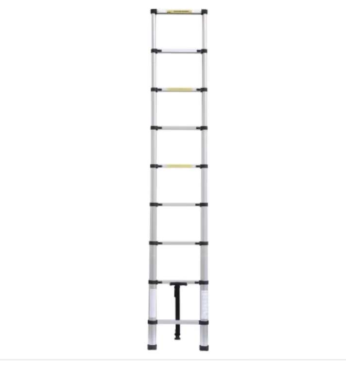 2.6M Extendable Aluminium Telescopic Ladder DIY Tool Max Load 150KG - Sold By LMstarz
