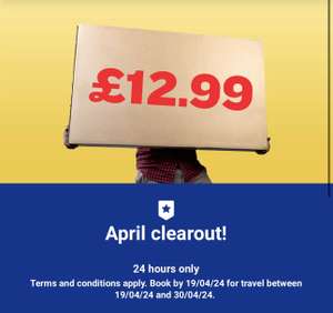 £12.99 Europe flights each way between 19th - 30th April