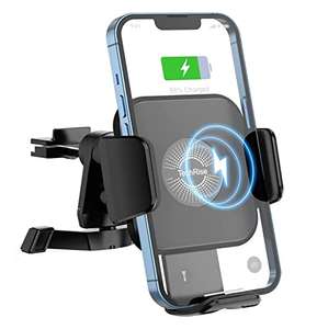 Wireless Car Charger, TechRise 10W Wireless Charger Phone Holder 2 in 1 Qi Fast Wireless Charging Car Mount Sold by TECKNET
