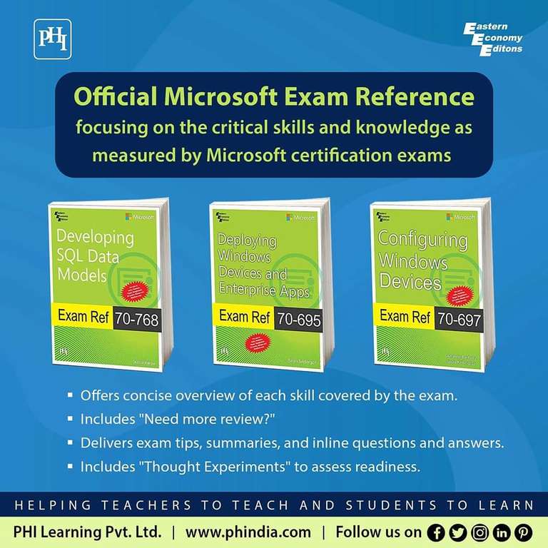 Microsoft Press Exam Reference Certification Bundle Revision Guides