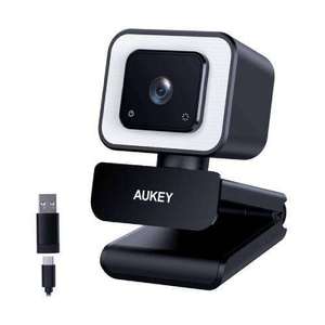AUKEY PC-LM6 Webcast Computer Camera Live Broadcast Stereo Webcam - 1080p/USB-C/