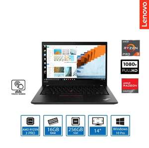 New Lenovo ThinkPad T14 Touch Laptop Ryzen 3 Pro 4450 16GB 256GB SSD 14" FHD New W/code @ laptopoutletdirect