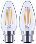 Argos Home 4W LED BC Candle Light Bulb - 2 Pack 50p With Free Collection Selected Stores @ Argos